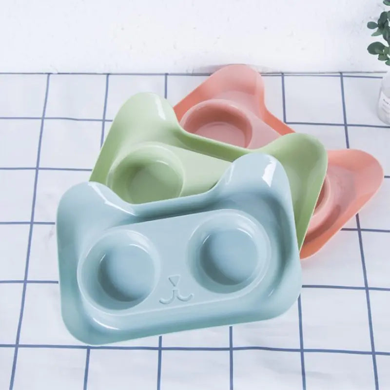 DuoDine Cat Bowls - Stainless & Style