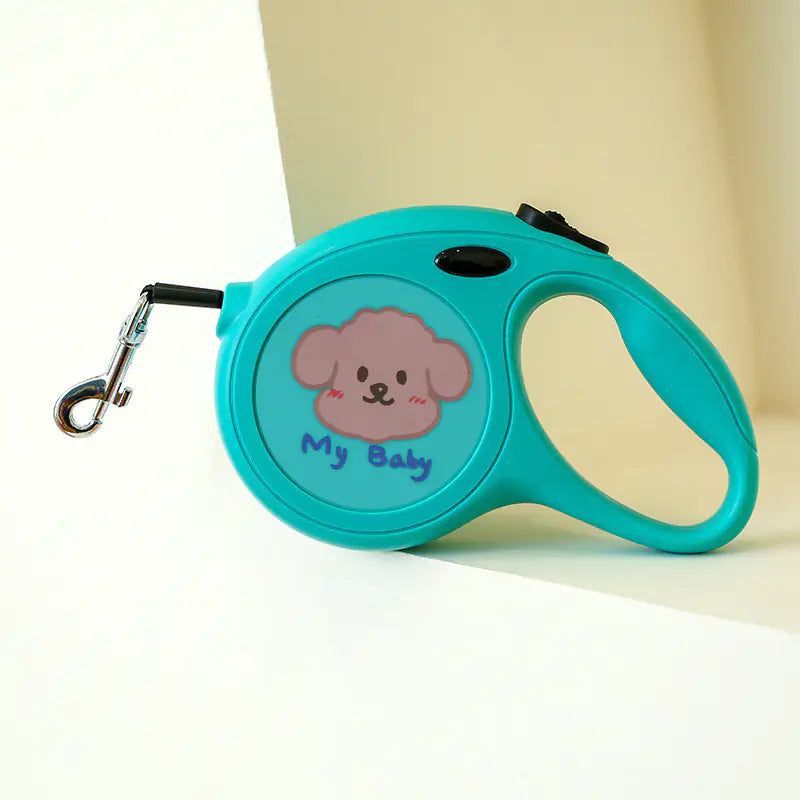 5m Cartoon Retractable Dog Leash
