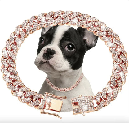 Pet Diamond Cuban Link Collar