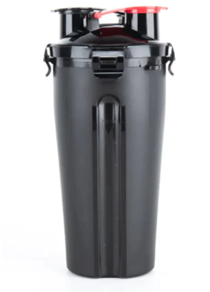 2-in-1 Portable Pet Water and Food Dispenser with Collapsible Silicone Bowl