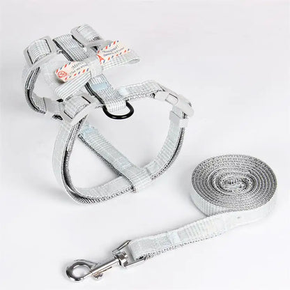 Simple Lattice Bow Design Pet Leash