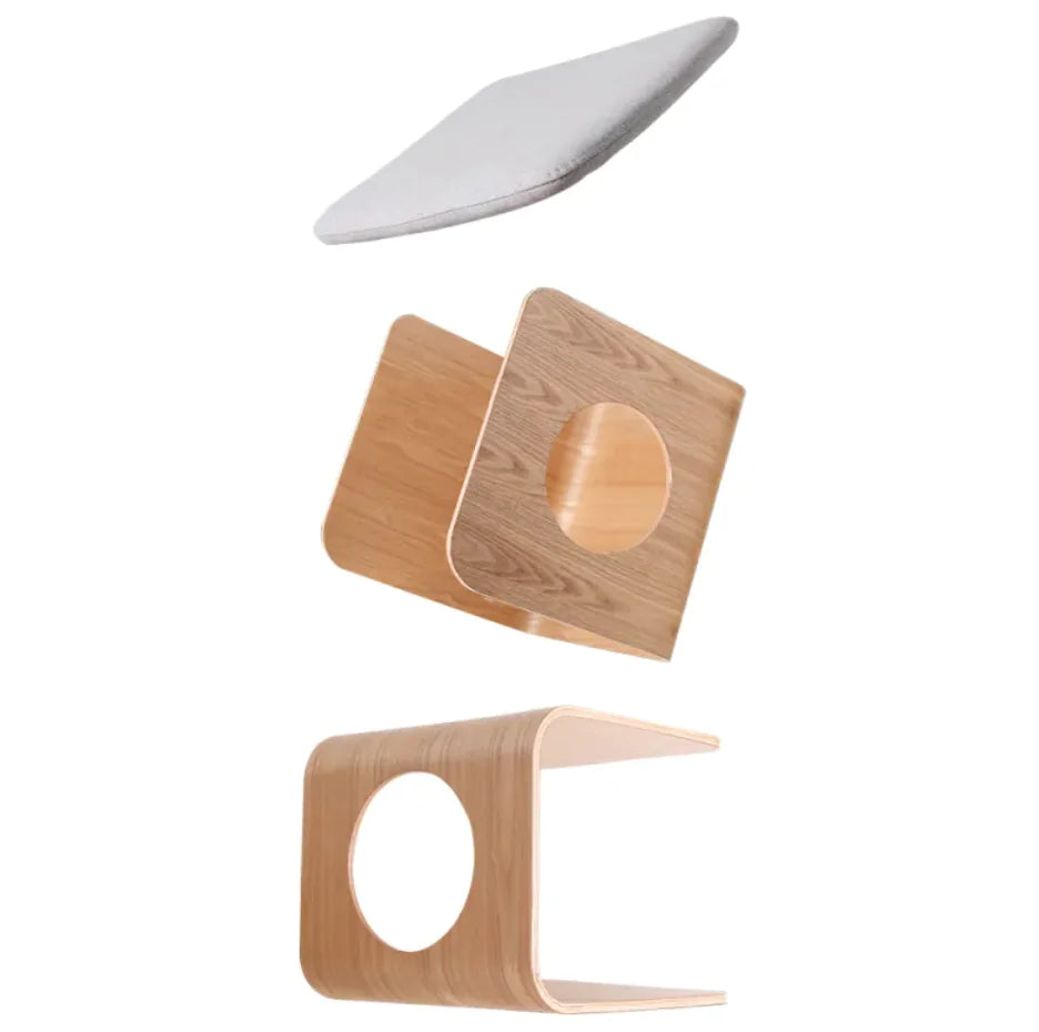 Cozy Wood Frame Pet Bed