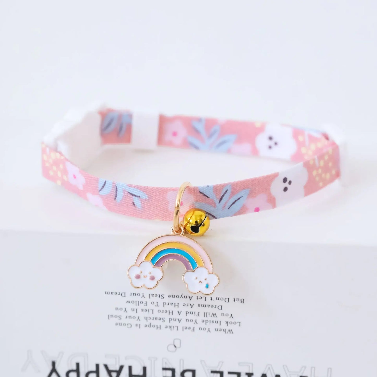 Pet Collar with Safety Buckle and Bell for Dogs/Cats