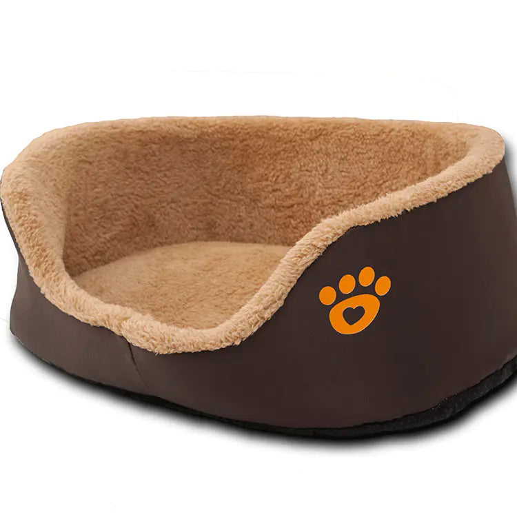 Cozy Woolen Circle Dog Bed