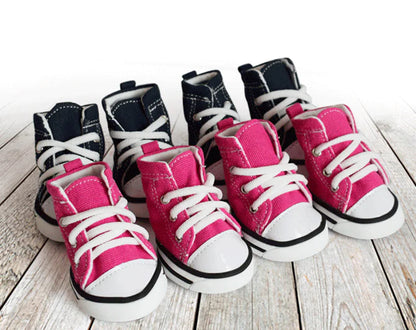 Pet Denim Canvas Shoes - Waterproof Non-Slip Dog Footwear