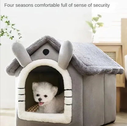 Warm Washable Pet House Bed