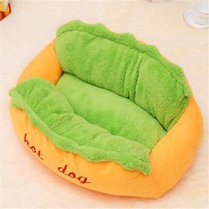 Hot Dog Shaped Pet Bed