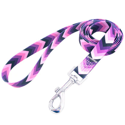 Colorful Pet Leash with Floral Design for Dogs