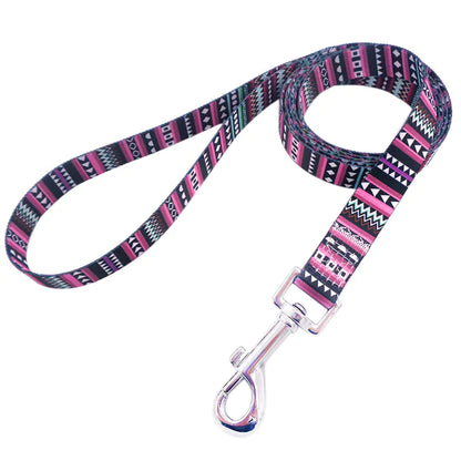 Colorful Pet Leash with Floral Design for Dogs