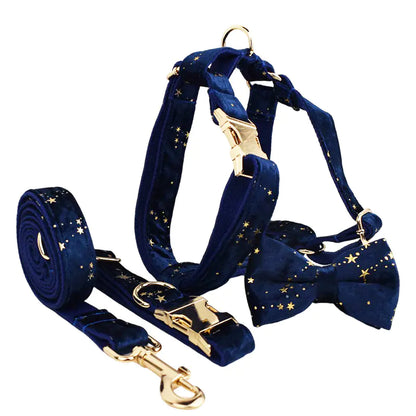 Velvet Fabric Pet Collar for Dogs