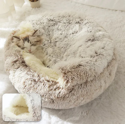 Plush Shell-Shaped Pet Bed
