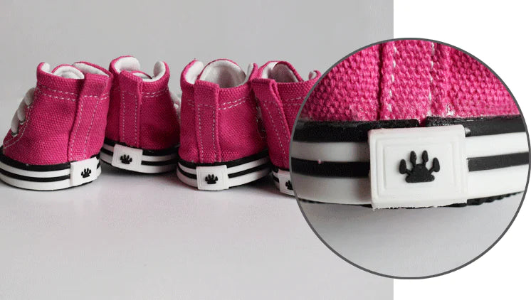 Pet Denim Canvas Shoes - Waterproof Non-Slip Dog Footwear