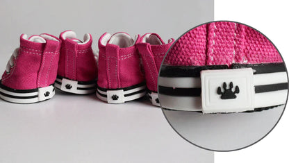 Pet Denim Canvas Shoes - Waterproof Non-Slip Dog Footwear