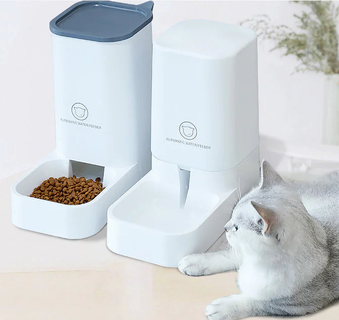 Automatic Pet Water and Food Dispenser Combo