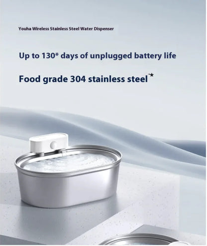 Stainless Steel Automatic Pet Water Dispenser