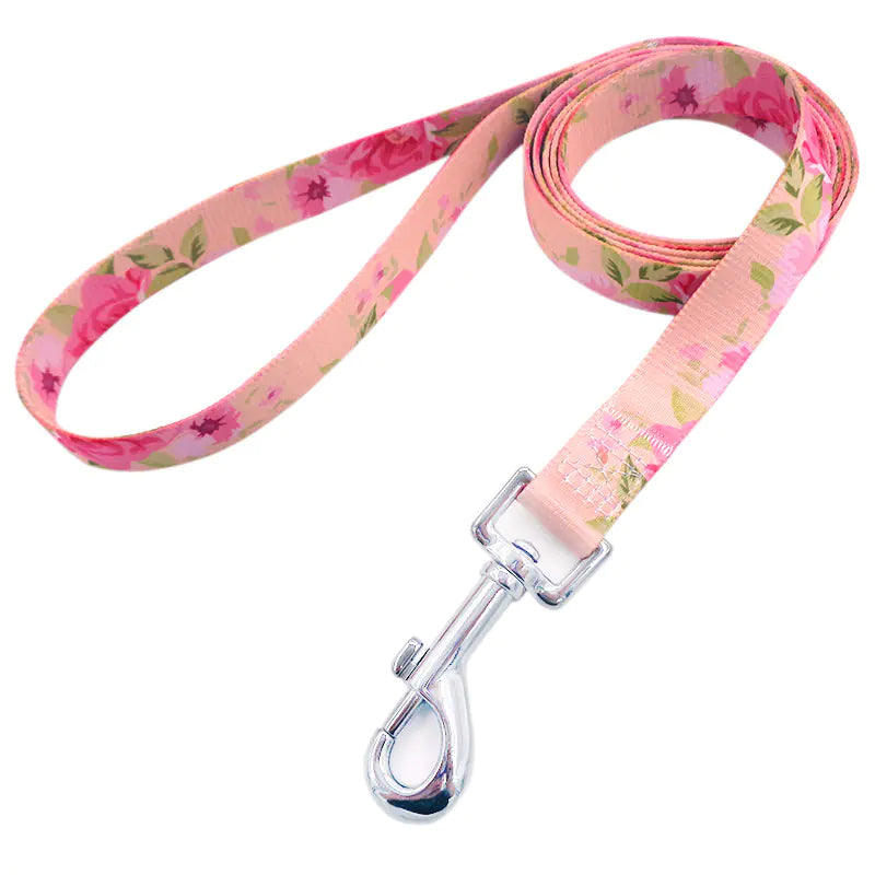 Colorful Pet Leash with Floral Design for Dogs