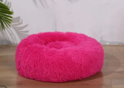 Plush Round Pet Bed