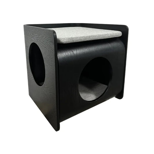 Cozy Wood Frame Pet Bed