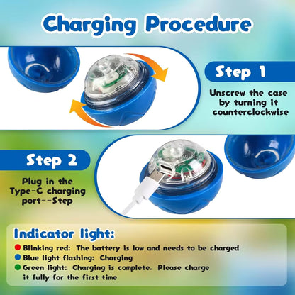 Rechargeable Vibrating Dog Play Ball - 2 Pack