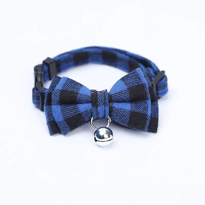 British Style Pet Collar with Bow Tie and Bell