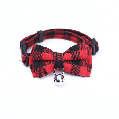 British Style Pet Collar with Bow Tie and Bell