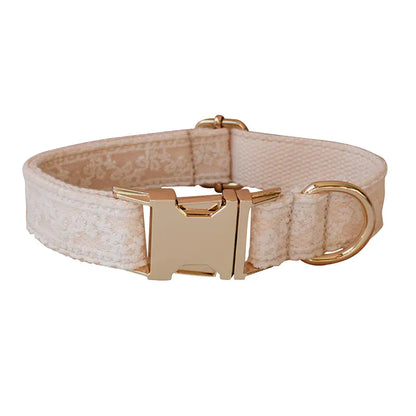 Lace Pet Collar with Metal Buckle Design