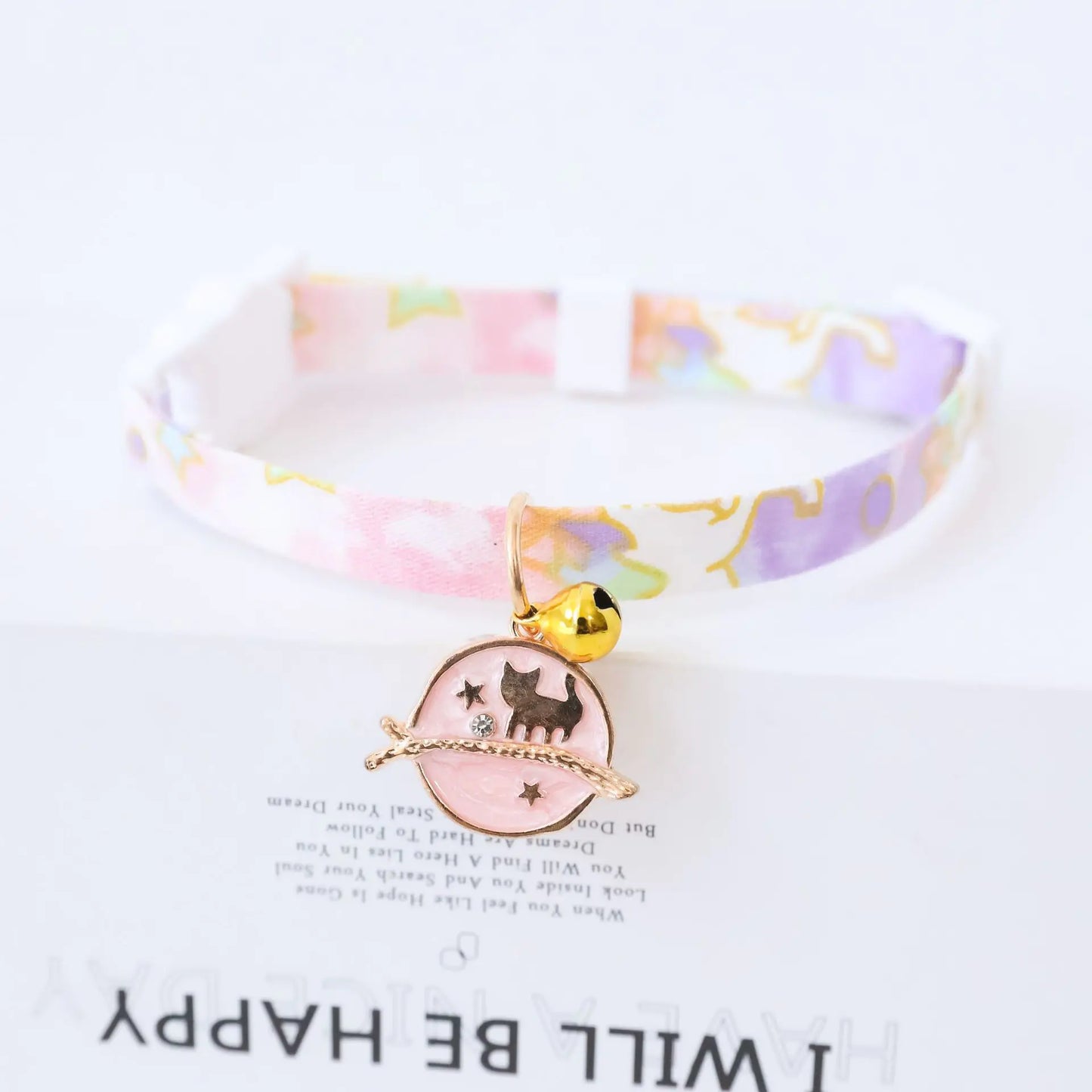 Pet Collar with Safety Buckle and Bell for Dogs/Cats
