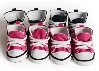 Pet Denim Canvas Shoes - Waterproof Non-Slip Dog Footwear