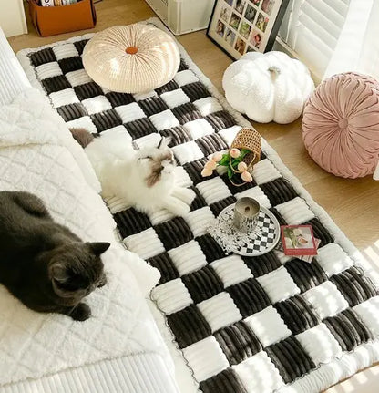 Cozy Cream Plush Mats
