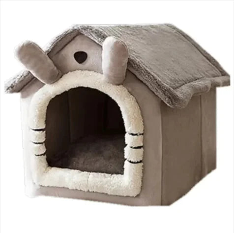 Warm Washable Pet House Bed