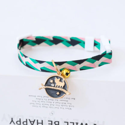 Pet Collar with Safety Buckle and Bell for Dogs/Cats