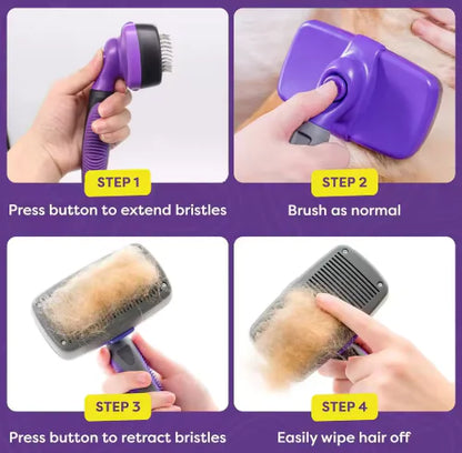 Fur Ease Self-Cleaning Pet Grooming Comb