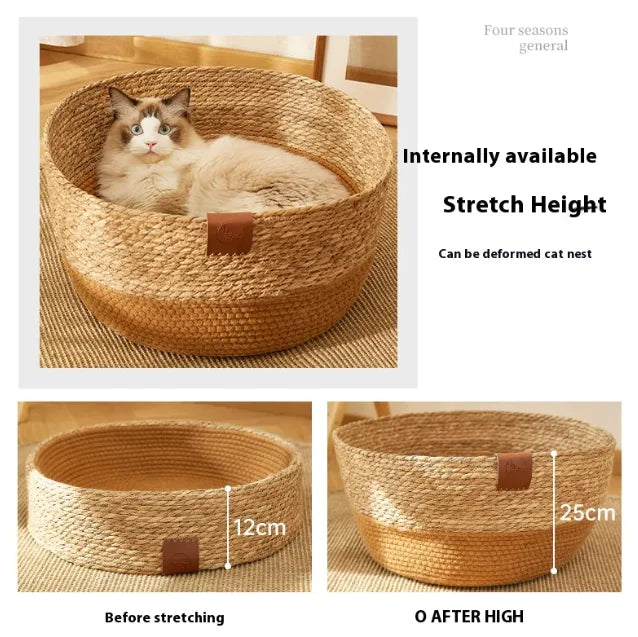 Cat Bed & Scratch Board – Wear-Resistant Pet Nest