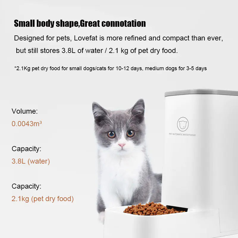Automatic Pet Water and Food Dispenser Combo