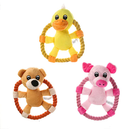 Pet Toys Flying Discs - Pig, Duck, Bear Designs