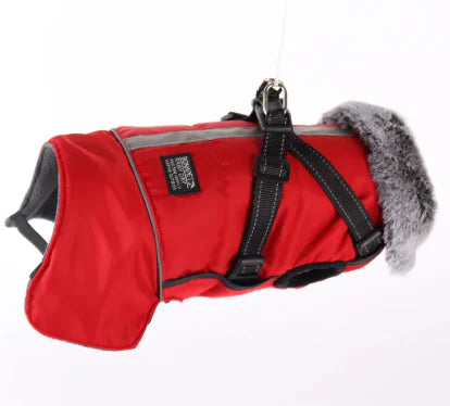 Pet Warm Fur Collar Cotton-padded Jacket