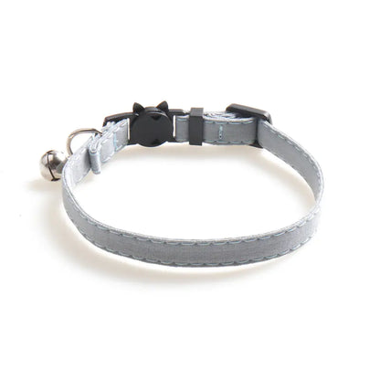 Aminge New Pet Collar with Solid Color Bow and Bell
