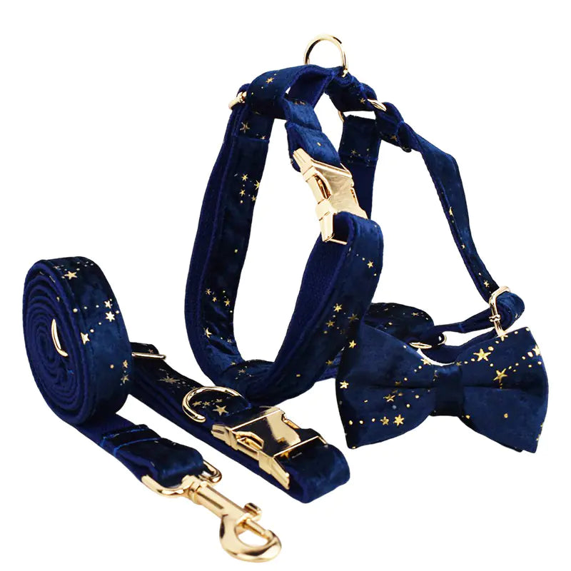 Velvet Fabric Pet Collar for Dogs