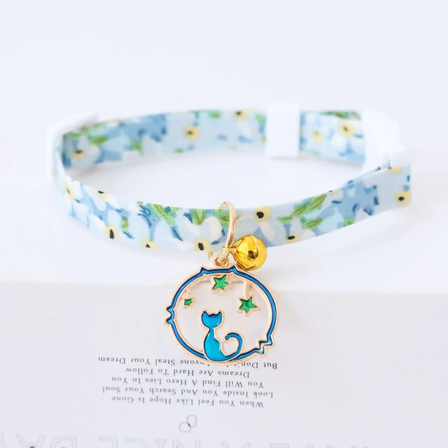 Pet Collar with Safety Buckle and Bell for Dogs/Cats