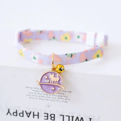 Pet Collar with Safety Buckle and Bell for Dogs/Cats
