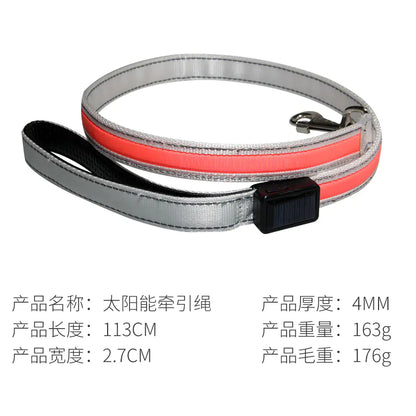 LED Pet Leash for Night Walks - Durable and Thick
