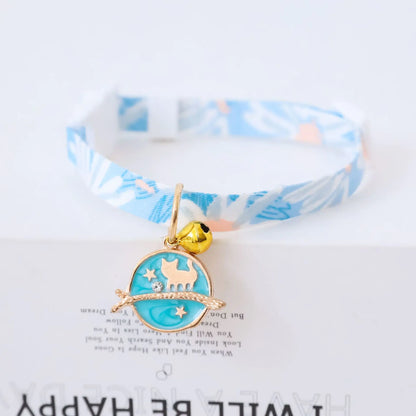 Pet Collar with Safety Buckle and Bell for Dogs/Cats