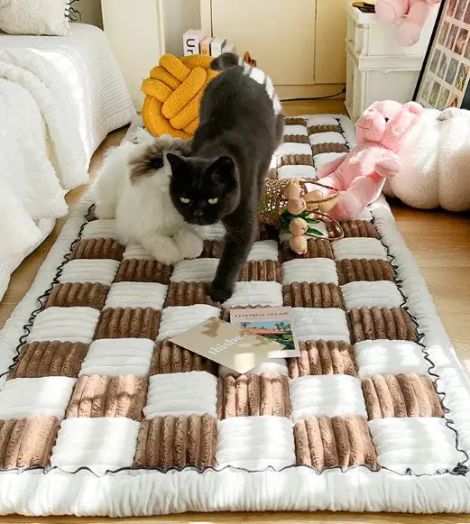 Cozy Cream Plush Mats