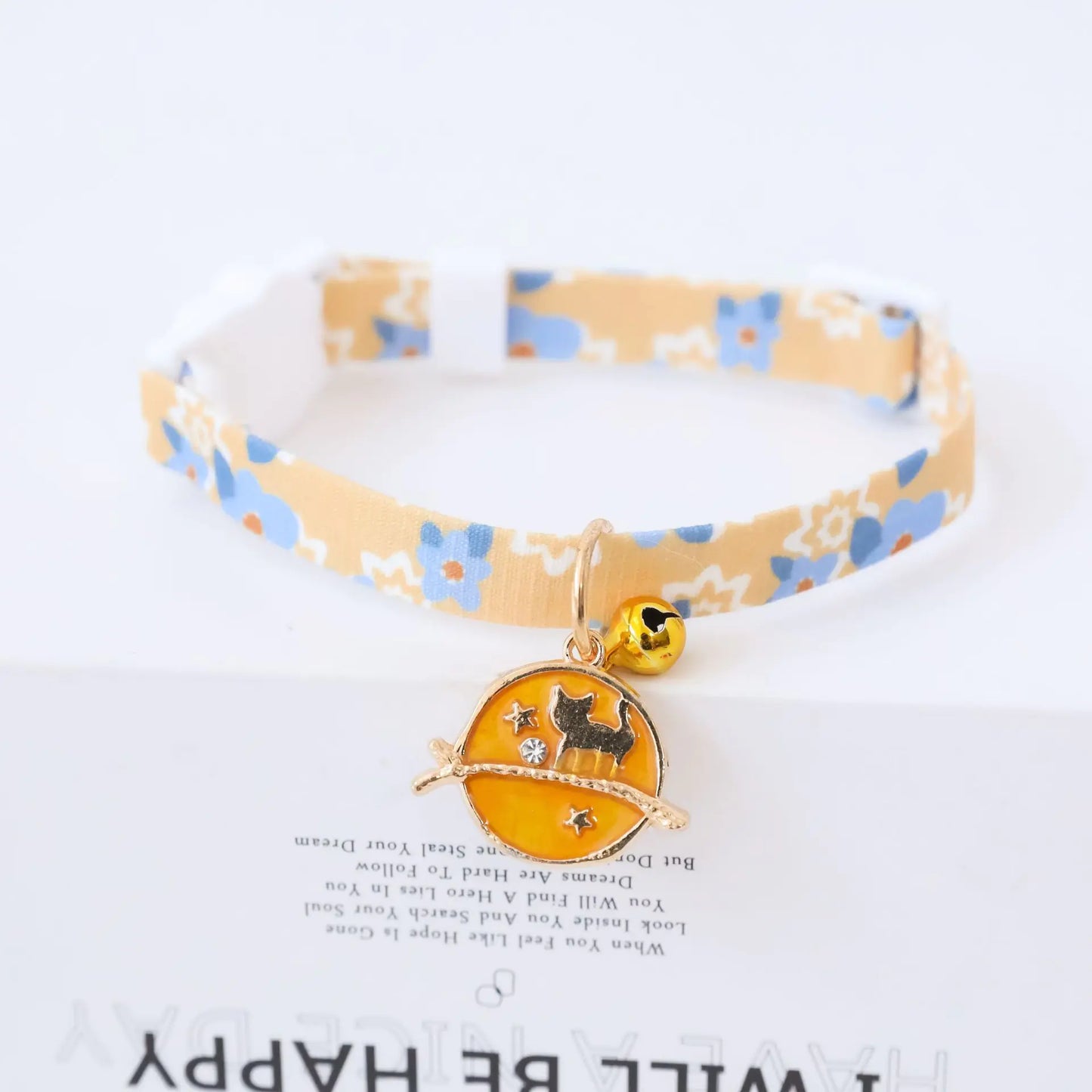 Pet Collar with Safety Buckle and Bell for Dogs/Cats