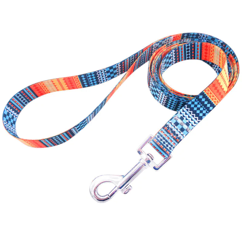 Colorful Pet Leash with Floral Design for Dogs