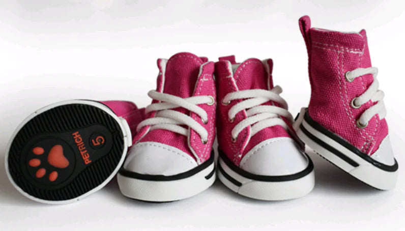 Pet Denim Canvas Shoes - Waterproof Non-Slip Dog Footwear