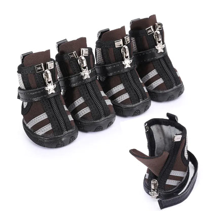 Camel Sports Style Pet Shoes for Indoor & Outdoor Use